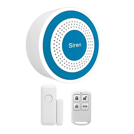 Локальна бездротова система сигналізації з сиреною Nectronix PE-519-А, 1 датчик, 1 пульт (100214-889-890)