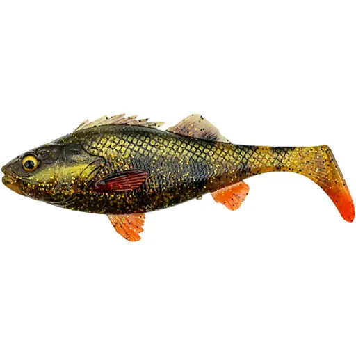 Силікон Savage Gear 4D Perch Shad 125 мм 20.0g Motoroil UV (поштучно) (поштучно)