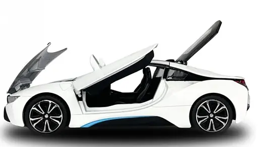 Машинка Rastar BMW I8 1:24 металл белый 56500 - фото 4