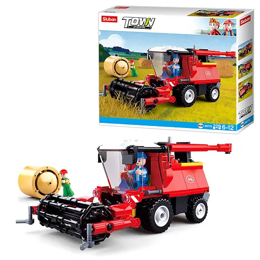 Конструктор SLUBAN Комбайн, M38-B0779, 229 деталей, фигурки персонажей