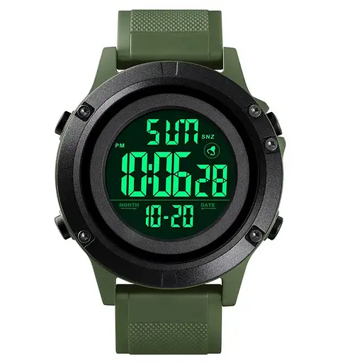 Мужские спортивные часы Skmei 1508 (Зеленый с белым) - фото 2