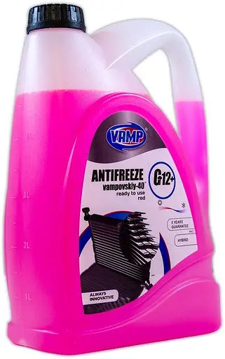 Жидкость охлаждающая Vamp Антифриз-30 G12+ красный 5 л - фото 2