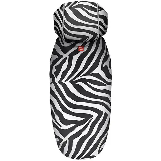 Дощовик-накидка з капюшоном для собак Waudog Clothes малюнок Зебра XS А 26-29 см B 32-41 см С 21-26 см