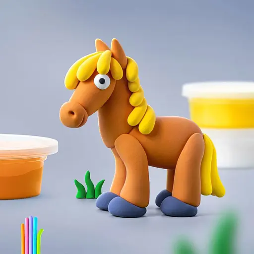 Набор самозатвердевающего пластилина Липака – Поросенок, лошадка, кролик 60023-UA01 - фото 5