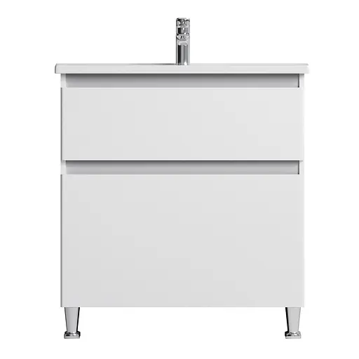 Тумба з умивальником AM.PM X-Joy підлогова 80 см 2 ящики білий M85-FSX0802-WC0802WG38 Білий - фото 8