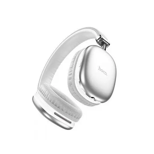 Навушники Hoco Bluetooth W35 wireless headphones сріблясті - фото 2