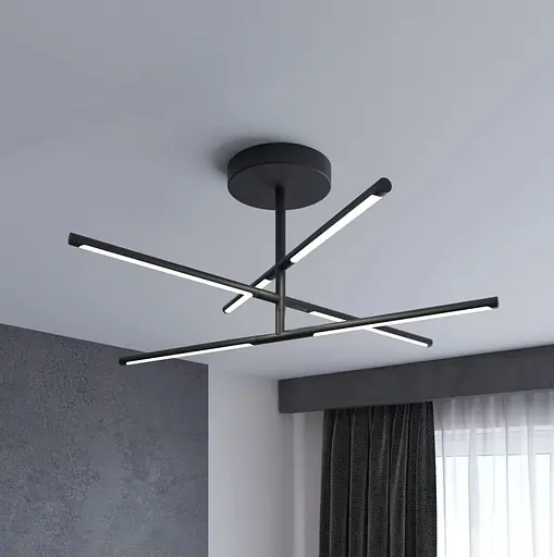 Люстра стельова MJ-Light KONO 36W 3200K BK 15001 - фото 1