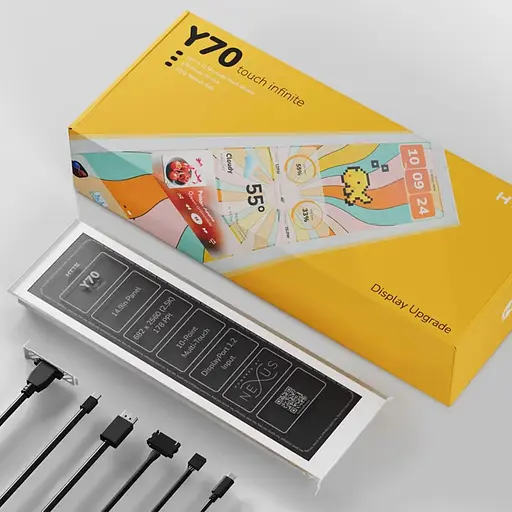Дисплей Hyte Y70 touch infinite Display Upgrade White kit (ACC-HYTE-LK-Y7TTI-WW) - фото 7