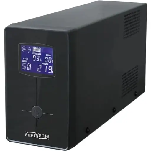 Джерело безперебійного живлення EnerGenie EG-UPS-032 850VA, Line Int., AVR, 2xIEC+1xSchuko, USB, LCD, RJ11