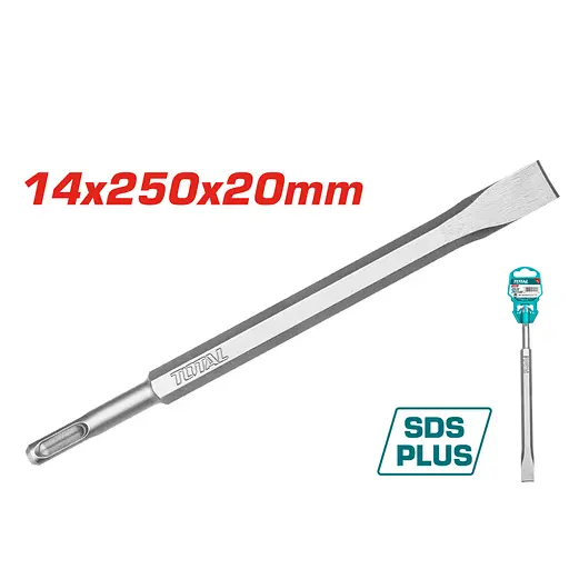 Зубило плоске Total SDS plus 14x250 мм (TAC15121411)
