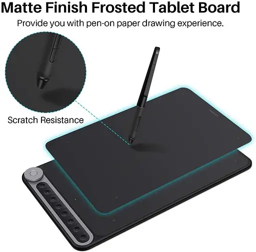 Графічний планшет Huion Inspiroy Dial Q620M + рукавичка - фото 4