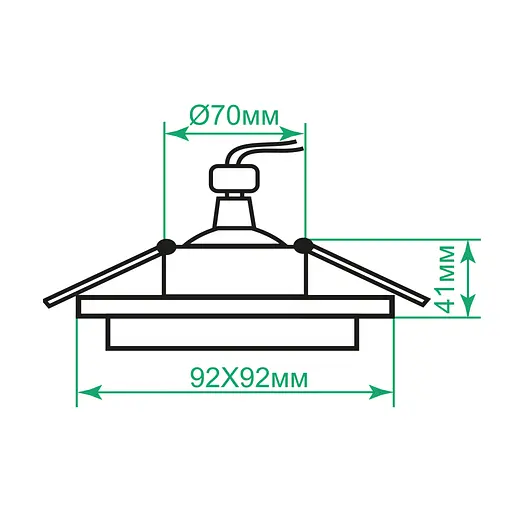 Встраиваемый светильник Ardero DL2801 под лампу белый - фото 3