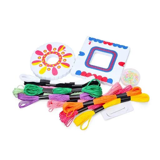 Детский набор творчества "New babylon" 11888C нити 10 штук 10 цветов - фото 2
