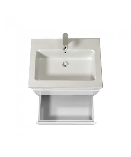 Тумба Мойдодир MoonShine 60 з умивальником Rodeo 60 підлогова Білий - фото 3