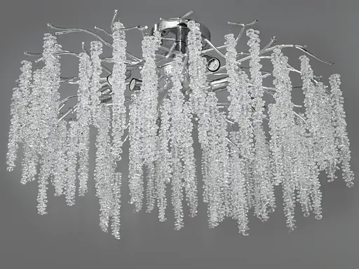 Стельова, стильна, дизайнерська кришталева люстра Гліцинія на 9 ламп, х. - фото 2
