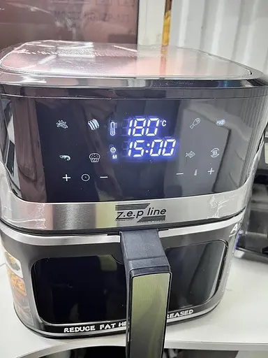 Аерофритюрниця безмасляна Zepline ZP-109A на 10.5л електрична з сенсорним керуванням 3500Вт Чорний - фото 4