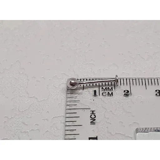 Срібна сережка для пірсингу губи Dear. 7008С - фото 3