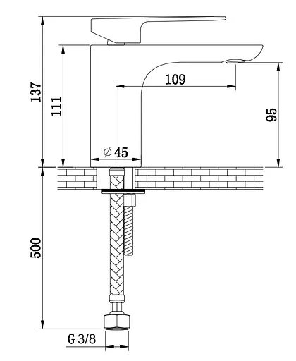 Смеситель для умывальника Kohlman Proxima хром низкий QB100P Хром - фото 3