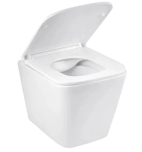 Унитаз подвесной безободковый Kroner Eifel WHI493436 RIMLESS с сиденьем Slim Duroplast / Soft-close / Quick relase (KE493436WHIR) (CV029611) - фото 3