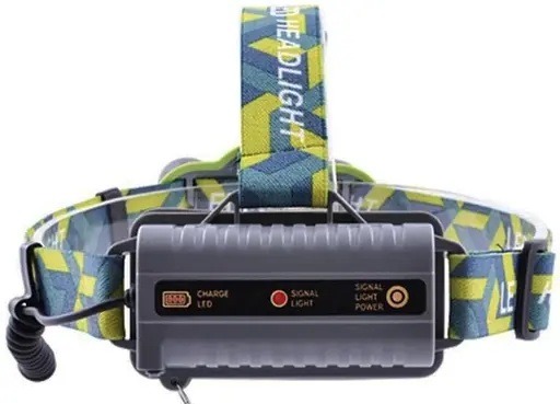 Фонарь налобный WD RB-125 универсальный мощный для рыбалки T6 + 2COB Zoom Зум - фото 4