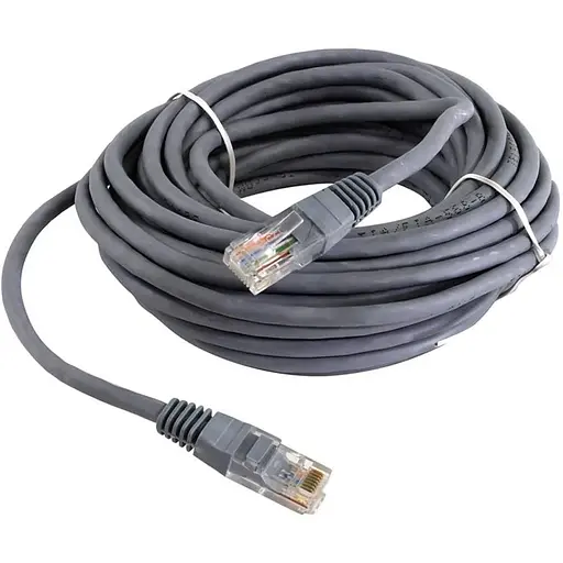 Провод 3 м витая пара обжатый RJ-45 черный серый Ютп кабель Ritar