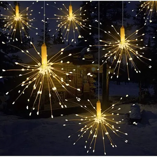 Різдвяна підвісна гірлянда OK Led Феєрверк 450 led 5 гілок