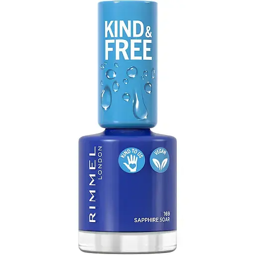Лак для нігтів Rimmel Kind & Free, відтінок 169 (Sapphire Soar), 8 мл - фото 1