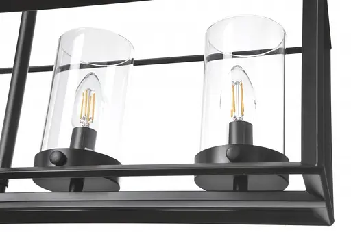 Люстра Brille лофт подвесная свеча E14 40W BK (BL-387S/5) - фото 9