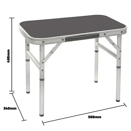 Стол Bo-Camp 56x34 см серый (DAS303274) - фото 6