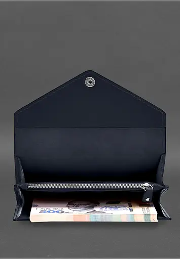 Кожаный клатч (портмоне) на кнопке 5.0 - фото 6