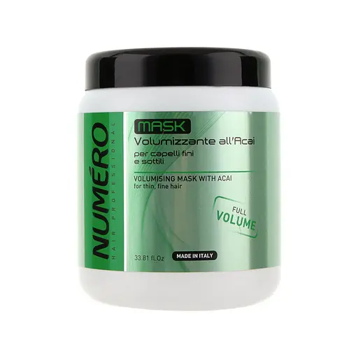 Маска для волос Brelil Numero для придания объема с экстрактом асаи 1 л (8011935075508)