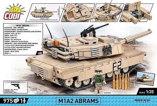 Конструктор COBI танк Abrams 2622 - фото 3