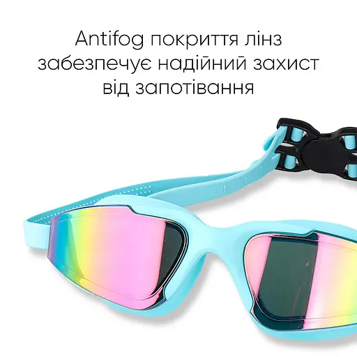 Окуляри для плавання Renvo Anda Pro Уні Anti-fog Блакитний OSFM (2SG510-10) - фото 7