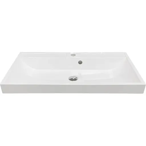 Раковина Adamant умывальник STRENG NEW искусственный камень прямоугольная - фото 1