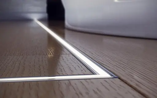 LED Профіль алюмінієвий підлоговий. Розсіювач PC в комплекті. 2м KLOODI KLP2213 2 - фото 2