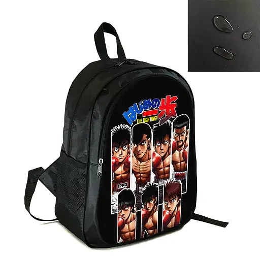 Рюкзак городской/школьный 38×28 см с принтом Аниме Hajime no Ippo два отделения, детский, подростковый, мужской, женский (4105)