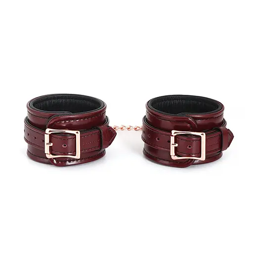 Фіксатори для ніг Liebe Seele Wine Red Ankle Cuffs 30.5 см бордовий - фото 4