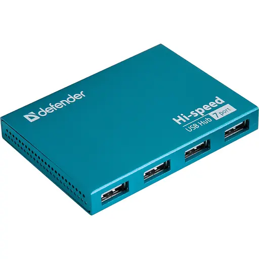 Хаб USB 3.0 -> 7xUSB 2.0 active, aluminium body Defender
