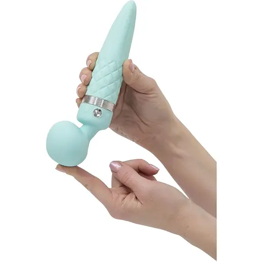 Вібромасажер 2в1 Pillow Talk - Sultry Teal - фото 6