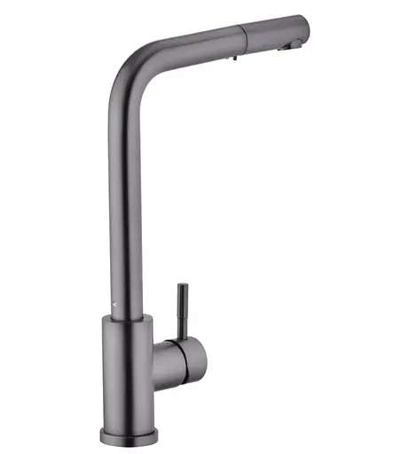 Змішувач для кухні з висувним виливом Kroner KRPё Edelstahl Klassisch - PVD03917 (CV032285) - фото 2