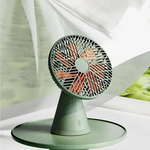 Вентилятор на аккумуляторе Xiaomi Sothing Forest Desktop Fan (DSHJ-S-1907) беспроводной зеленый - фото 2