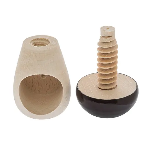 Винтовой деревянный орехокол «Гриб» с темно-коричневой шапкой, Woodly 85952 - фото 8