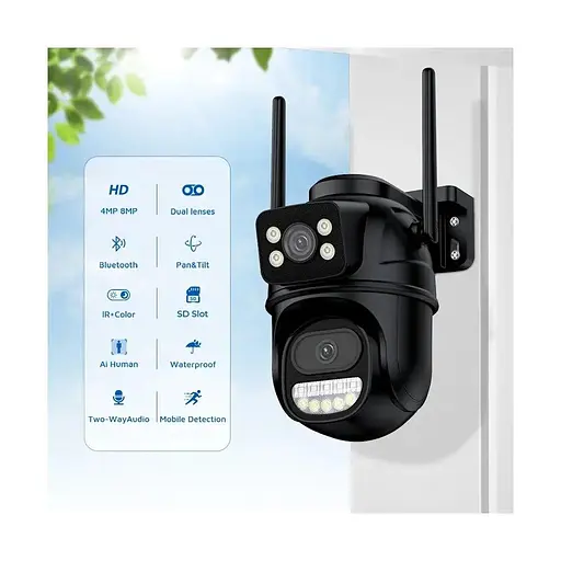 Камера поворотна Anbiux A33H 8MP 4K PTZ з двома об'єктивами - фото 3