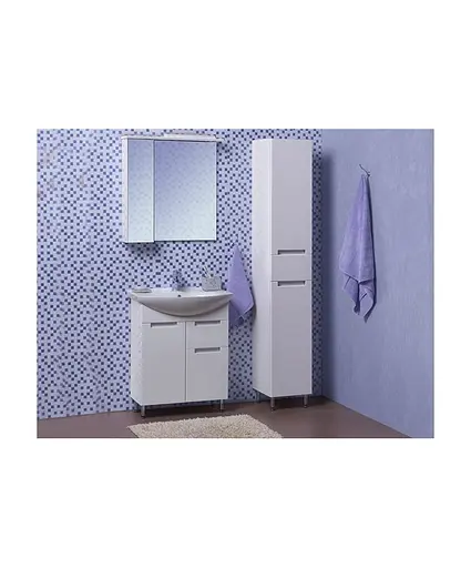 Пенал Мойдодир для ванної Тетріс П-33к білий з корзиною для білизни, Білий - фото 5