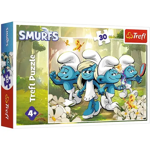 Пазл Trefl Приключения смурфиков Смурфики 30 эл. (18317)