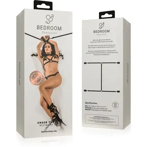 Фіксатор рук і ніг для ліжка Bedroom Fantasies Under The bed RestRaint Set - фото 8