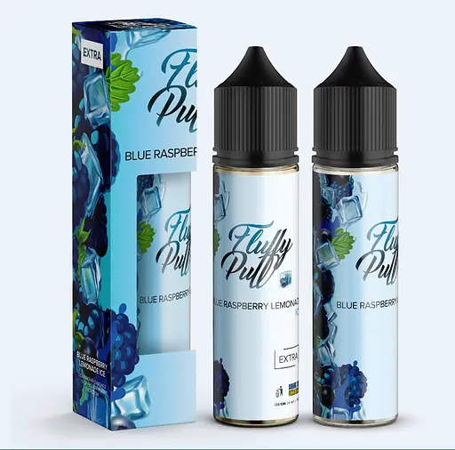 Набор компонентов для самозамеса солевой заправки Fluffy Puff 60 мл Лимонад с синей малины со льдом 0-50 мг (17672)