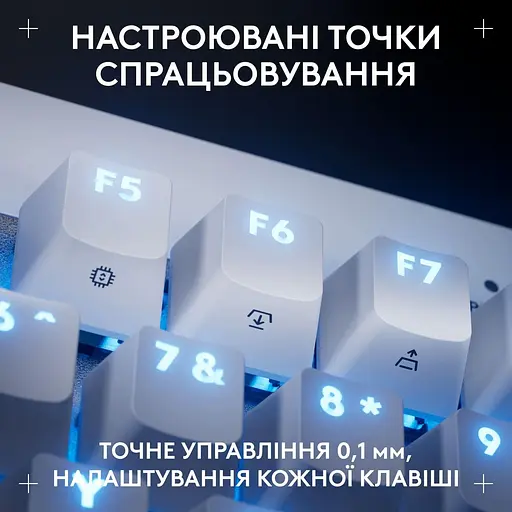 Клавіатура Logitech G PRO X TKL RAPID Gaming White (920-013242) - фото 4