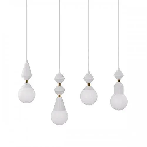 Підвіс Dome, PikArt арт. 4844 Золотий/білий 26 см - фото 2