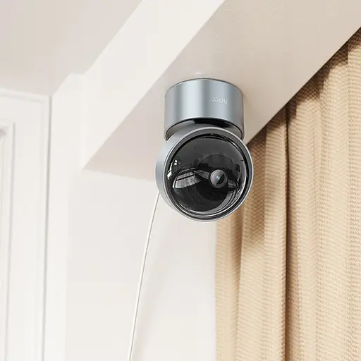 Камера видеонаблюдения Hoco D5 Indoor PTZ HD Silvery gray - фото 3